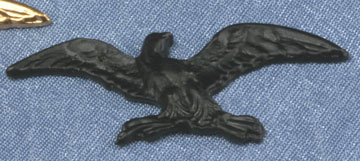 Dollhouse Miniature Eagle Black, 1Pc